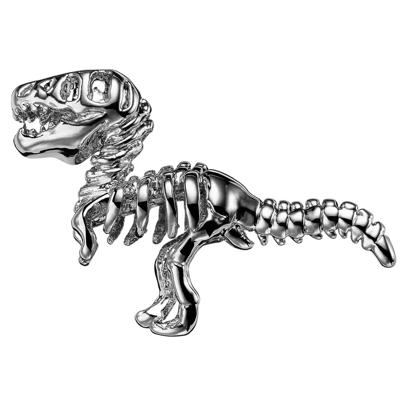 Zoikos | Silver-Tone Dinosaur Lapel Pin for Men - Animal Lapel Pins