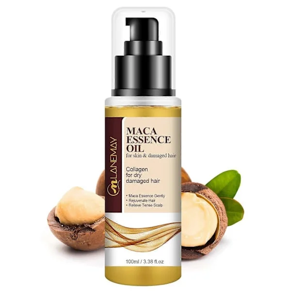 Maca Essence Oil, Marockansk hårolja, Marockansk arganolja för torrt skadat hår, Långvarig närande Marockansk hårolja för torrt och frissigt hår