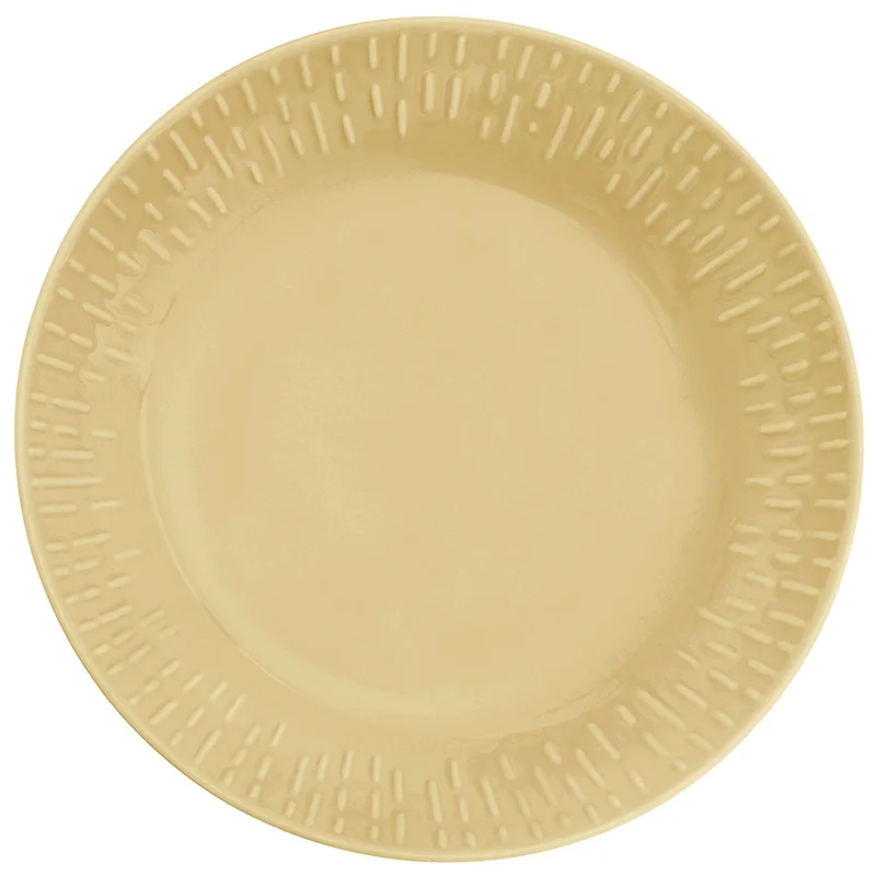 Aida Confetti pastatallerken 23 cm, mustard