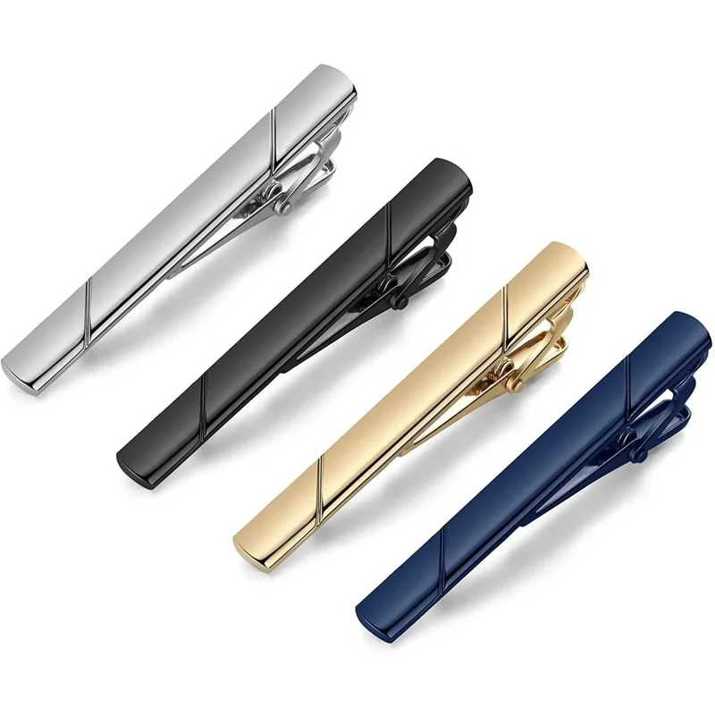 AliExpress - Pinces à cravate pour hommes, 5.8x0.6cm, Kit de cravate ferme, fermoir à barre Simple LD01