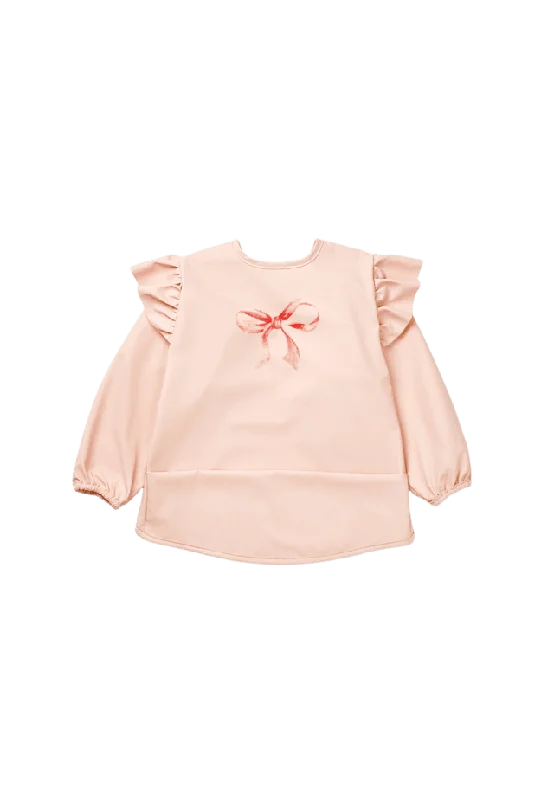 Elodie Details Långärmad Haklapp Rosy Bow Inredning Unisex Rosa 0-3 år
