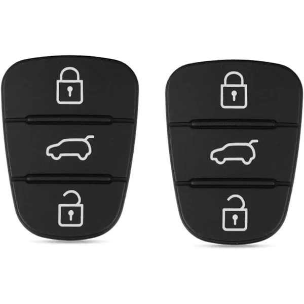 Hyundai IX35 I30 Accent Kia K2 K5 Rio Ersättningsnyckel Fodral Nyckelring Pad för Gummi[YJD]