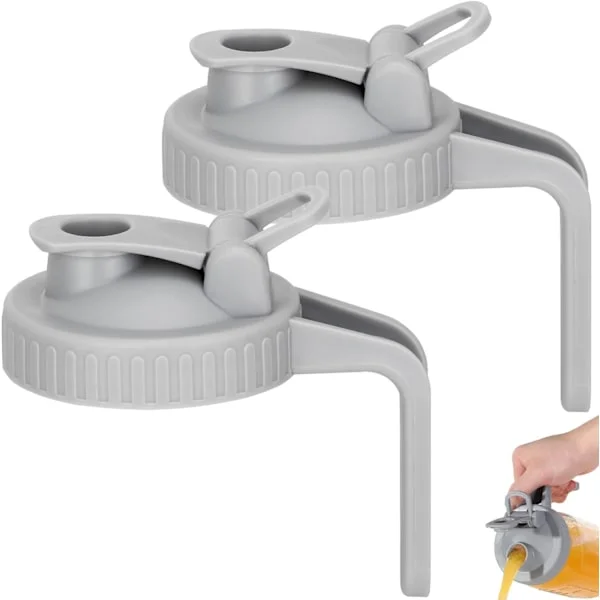 Pour Spout Lids for Wide Mouth Mason Jars, Airtight Mason Jar