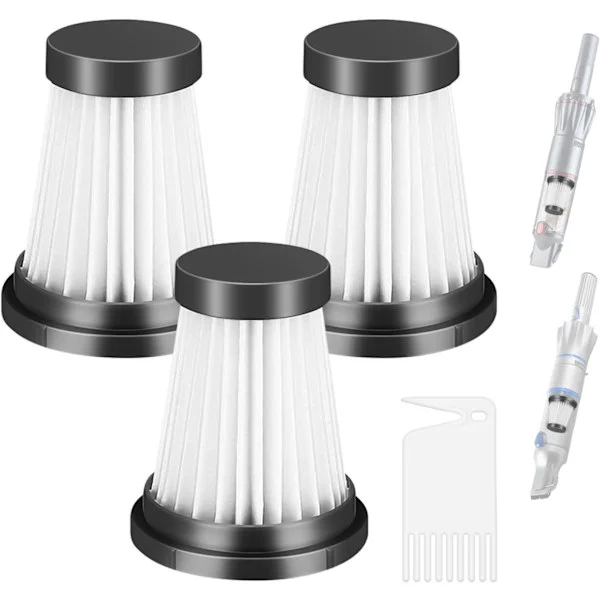 HEPA-filter reservdelar för Moosoo K12 Pro K13 sladdlösa dammsugare, för Geniu-Invictus One K13 Pro handdammsugare, filtertillbehör