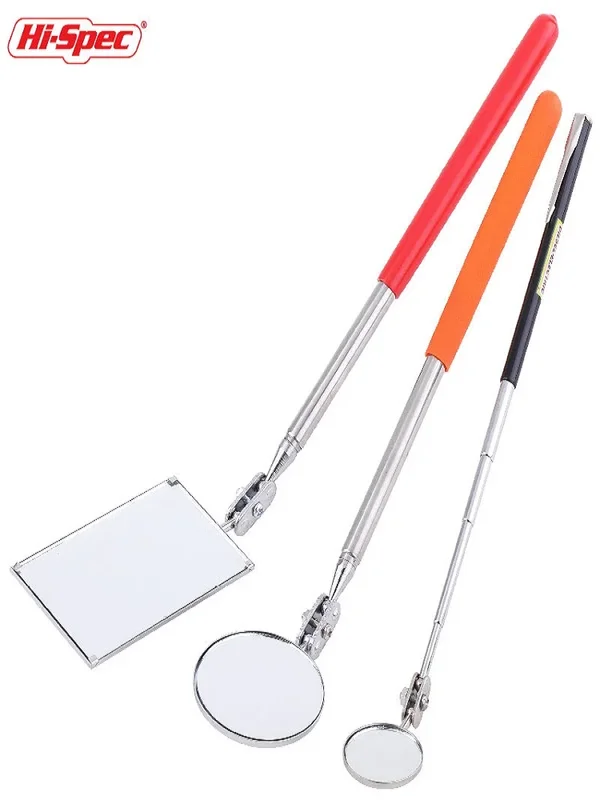 AliExpress - Miroir rotatif d'inspection extensible, télescopique automatique, miroir rond d'inspection, ensemble d'outils manuels extensibles, outil 