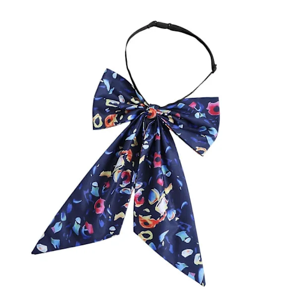 Elegant Printed Cravat Adjustable Tie Formal Wear Accessory Decorative Collar for Women Various Occasions Multicolor