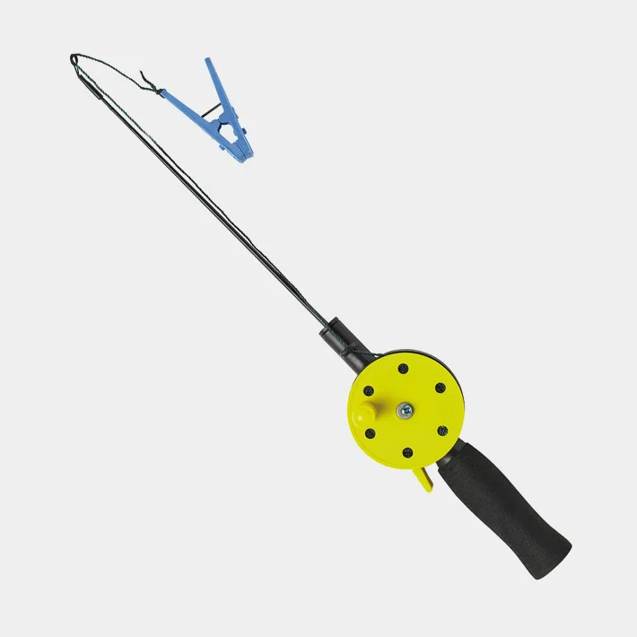 Caña para cangrejos / set de pesca de cangrejos Kinetic Lille Viking, con caña, carrete y pinza para cebo