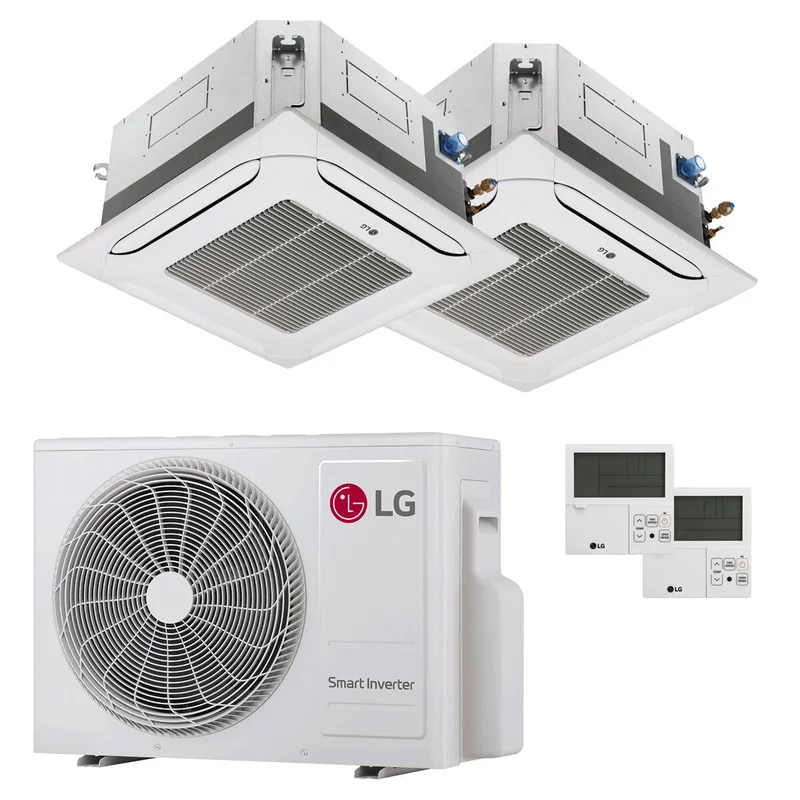 Condizionatore LG Cassetta 4 vie LG dual split 12000+12000 BTU inverte | Climamarket