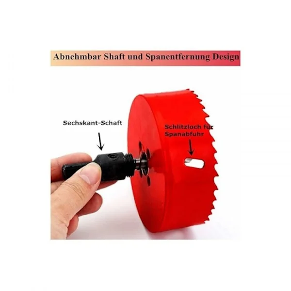 Hullsag 160 mm, HSS M42 bi-metall høyhastighetsstål, hullsag med