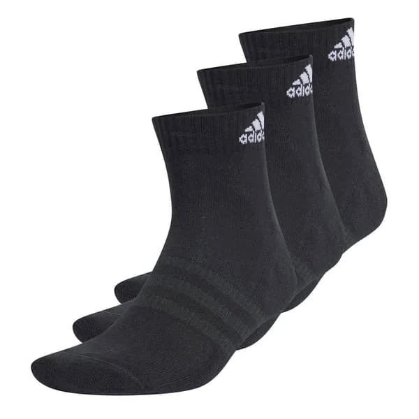 Adidas Ankelstrumpor för dam (3-pack) 6.5 UK-8 UK Svart