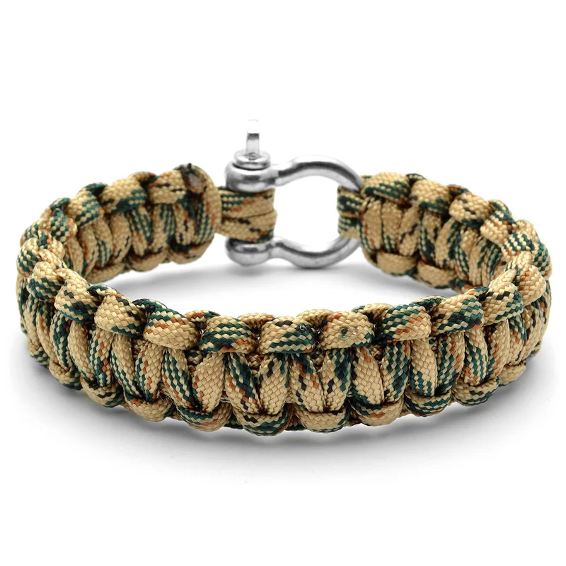 Sandfarvet Paracord Armbånd til mænd - Paracord armbånd | Tailor Toki