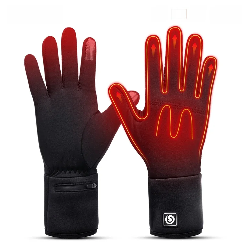 AliExpress - SAVIOR Winter-Thermo-Heizhandschuhe für Erwachsene, wiederaufladbarer Akku, Ziegenleder, winddicht, warm, Hand-Skihandschuhe, 3 Gänge