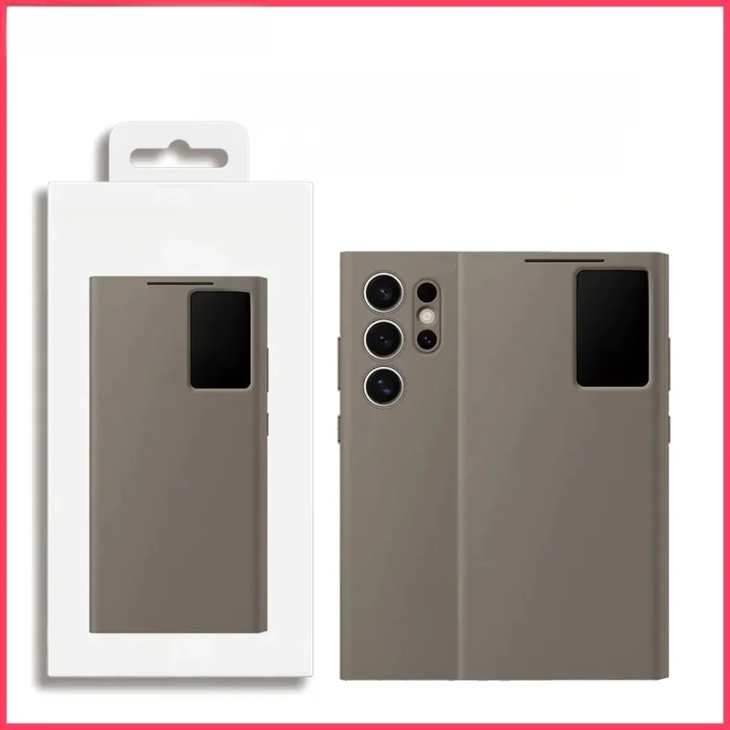 AliExpress - Original Samsung Smart View Wallet Smartphone Case EF-ZS928 für Galaxy S24 Ultra S-View Flip Case