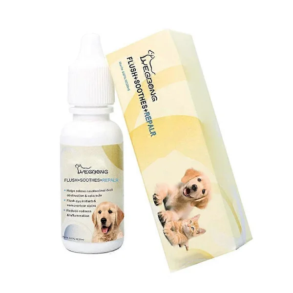 20 ml ögondroppar för husdjur mot bakteriella, virala och svampinfektioner Hund Katt Ögonvård