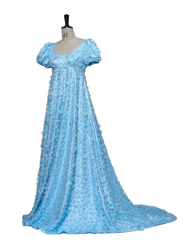 AliExpress - Daphne Cosplay Kostüm Daphne Ballkleid Kleid Viktorianisch Blaue Spitze Regency Kleid Jane Austin Kleid Tea Party Outfits