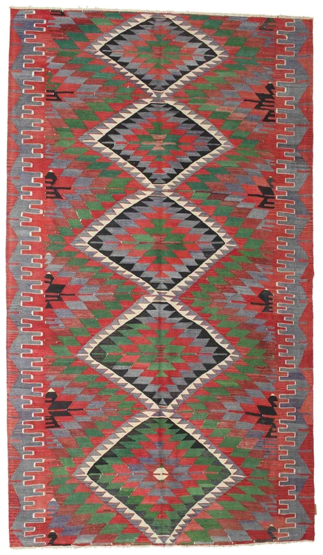 Vintage Kelim Vintage Teppich 183X320 Wolle