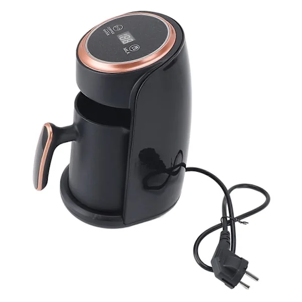 Turkisk Kaffebryggare Professionell Effektiv Snabb Uppvärmning Automatisk Turkisk Kaffemaskin för Hem Resor Kontor 300ML 600W