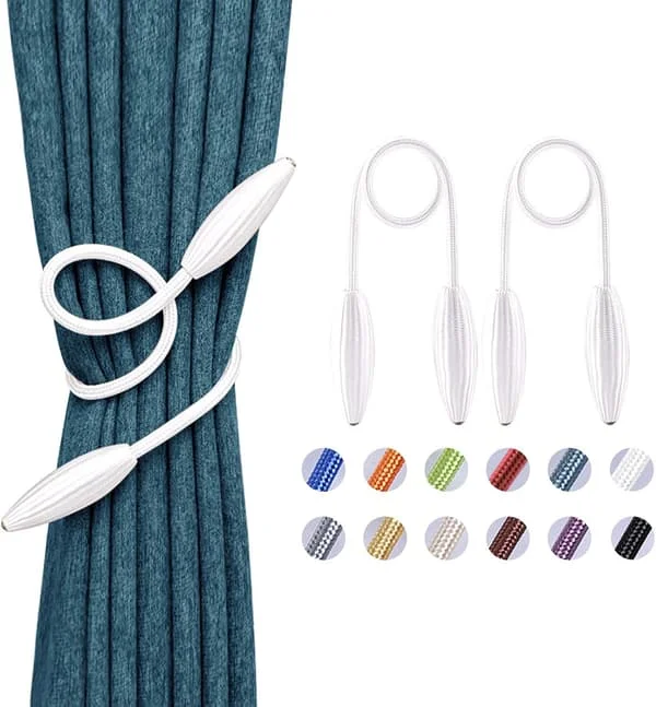 2-pack europeisk dekorativ kreativ twist gardinuppsättningar för hemmet