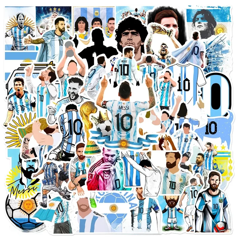 AliExpress - 50 stuks voetbalster Lionel Messi serie graffiti stickers geschikt voor helm desktop wanddecoratie DIY stickerpakket groothandel