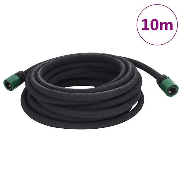 vidaXL Fuktslang svart 0,6" 10 m gummi