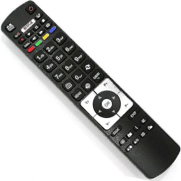 Uusi korvaava kaukosäädin Hitachi TV:n kaukosäätimelle Rc5118 Netflix YouTubella kaikille Hitachi Telefunken TV:ille - Ei vaadi asennusta