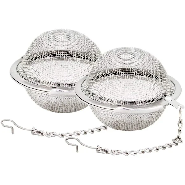 2 st Rostfria Te Kulor 5,3 cm Te Sil Te Infuser Sil Filter för Te
