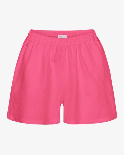Linen Shorts - Bubblegum Pink - Female - M - Sustainable material - Ethical production