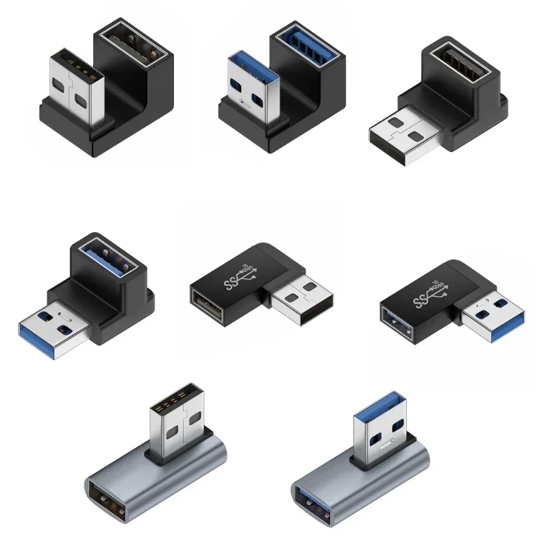 AliExpress - 90 Graden USB 3.0 Man-vrouw Haakse Uitbreiding Adapter USB Opwaartse Elleboog Adapter 10 Gbps Voor Laptop PC connector Converte