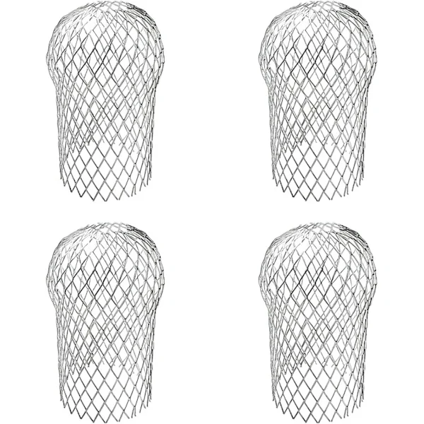 4-pack Stuprör Rännskydd Aluminiumfilter Sil Expanderbara Stuprörsskydd Rännskydd för Stuprör