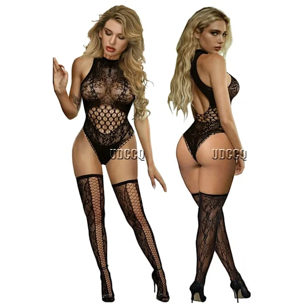 Sexy undertøy dame sexy undertøy kvinner fiskenett body pluss størrelse body sexy strømpebukser nattøy mykt undertøy pyjamas