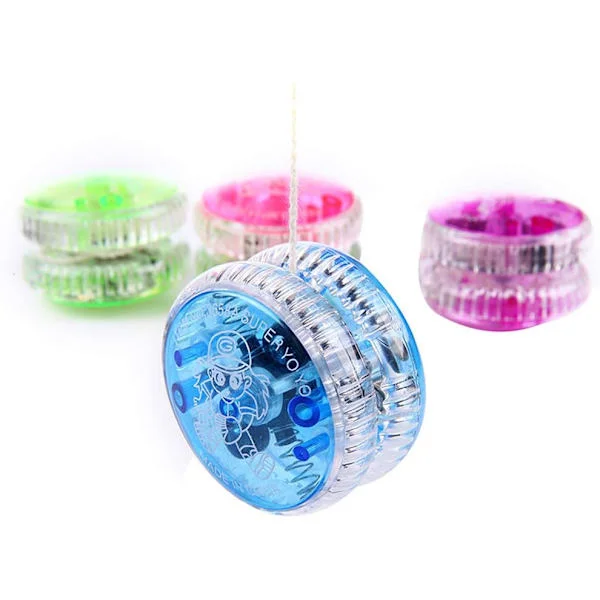 LED Lysende Yo Yo Yoyo til Børn Begynder Yoyo til Børn Responsiv Kugleleje Yoyo 4 Pak