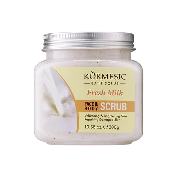 Ansiktsskrubb Kroppsskrubb (350g) - Rengör, Återfuktar, Exfolierar, Mjukgör Huden, Doft, Mjölkbaserad Kroppsskrubb