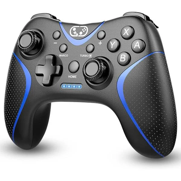 Switch-handkontroll, Bluetooth Switch Pro-handkontroller för Nintendo Switch/Lite/OLED/PC Window, PC-spelhandkontroll med programmerbara knappar, 