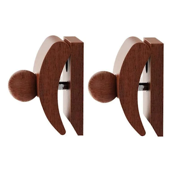 Väggmonterad Hängare, Filt Hängare för Väggbonader, Filt Hängare Klämmor, Matta Rug Display, Trä Väggklämmor 2-pack