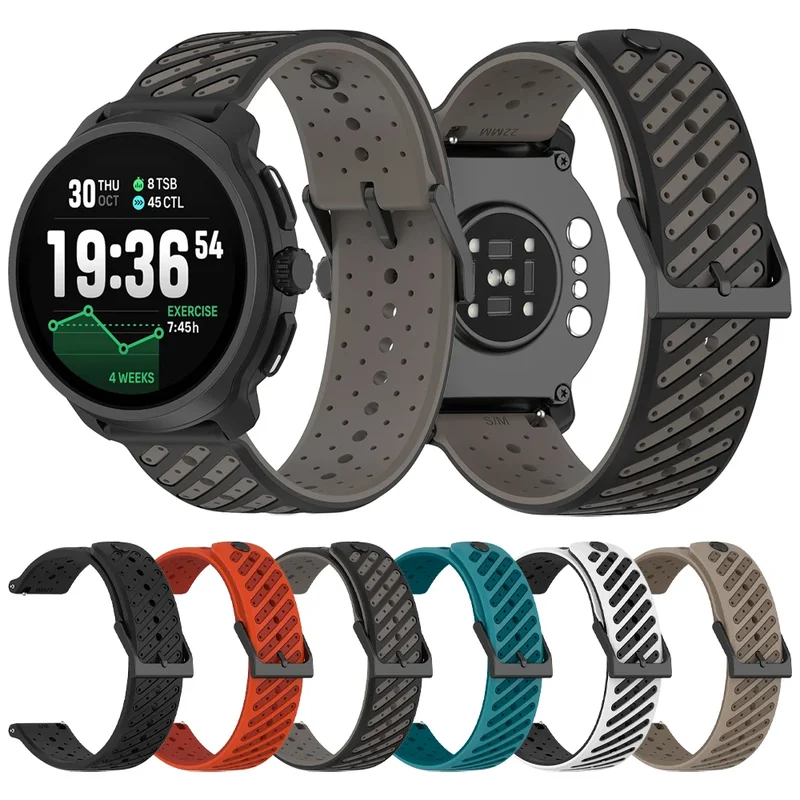 AliExpress - Zweifarbiges Silikonarmband 22 mm für Suunto RACE 2 S/Run/Ocean/Vertical Ersatzband für Suunto 5 9 Peak Pro Armband