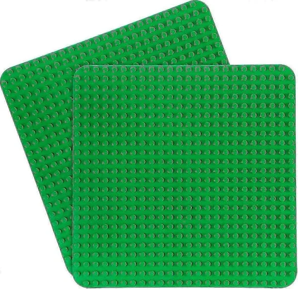 38x38 Byggeplate - 2 Store Byggeplater Duplo Byggeplate Kompatibel Med Alle Merker For Montering Og Visning Av Byggeplater Edition 0729 [DB]