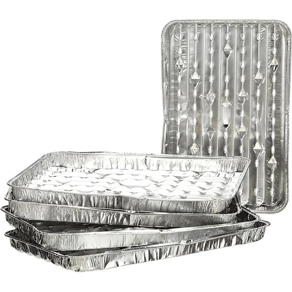 Sæt med 5 aluminiumsbakker, aluminiumsbakke, sæt med bakker, aluminium, S
