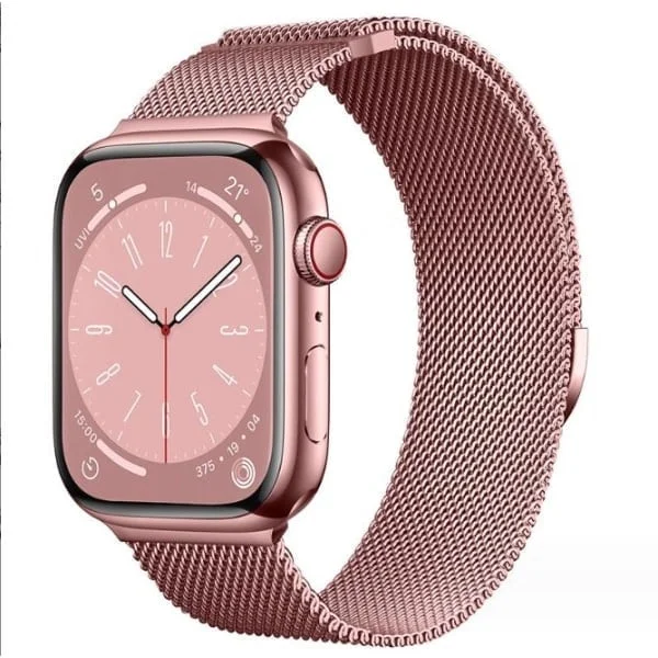 Milanese Loop Apple Watch-armband, magnetiskt rostfritt stålband silver 38/40/41 mm