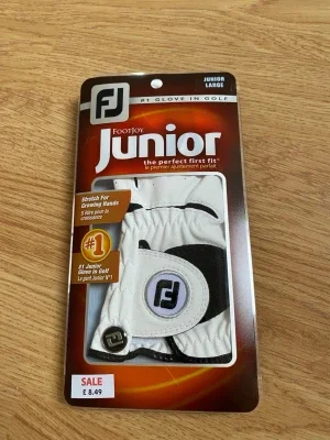 Vit golfhandske FootJoy Junior Large