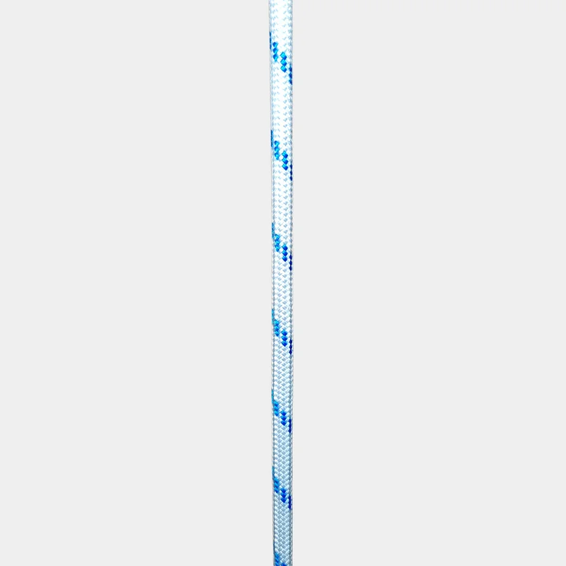 Tovværk i løbende meter NOCK Unlimited, polyester-kerne, 32-flettet polyester-kappe, hvid/blå, Ø6 mm