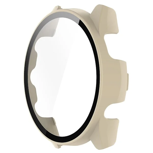 Huamade PC-fodral med skärmskydd i härdat glas för Garmin Forerunner 265 Smart Watch