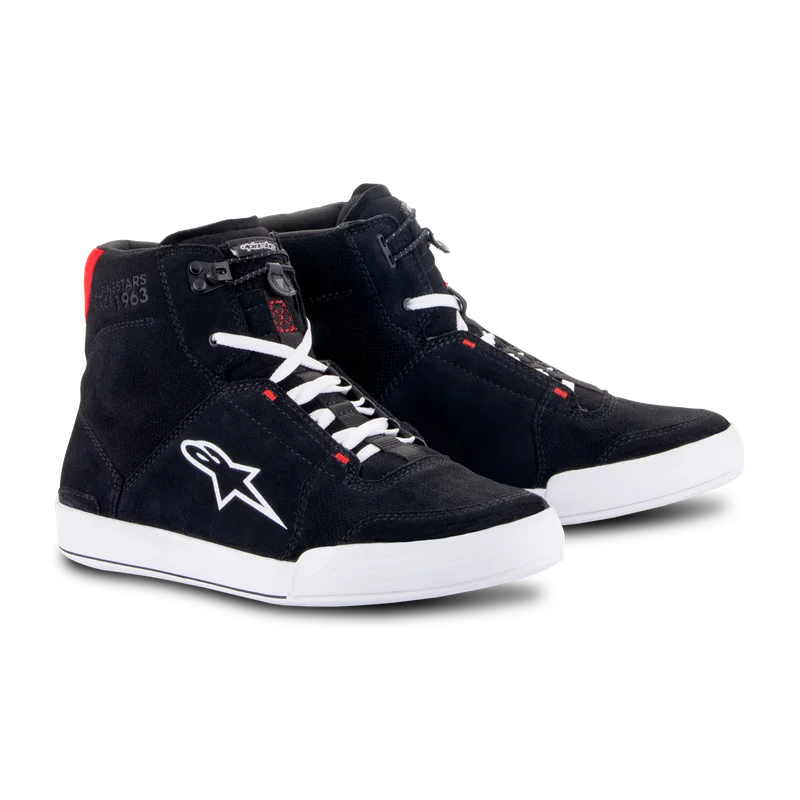 Chaussures Moto Alpinestars Chrome Noir/Blanc/Rouge 42
