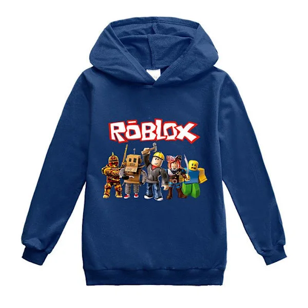 Roblox Lasten huppari takki, musta, musta, musta laivastonsininen