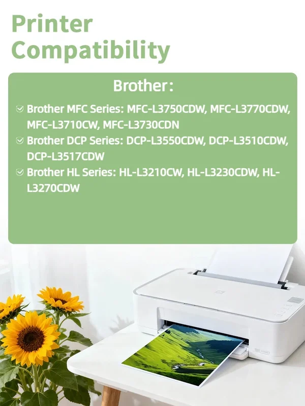 AliExpress - Cartouches de toner à haut rendement Yowell TN247 TN243 compatibles avec Brother MFC-L3750CDW MFC-L3770CDW HL-L3230CDW DCP-L3550CDW