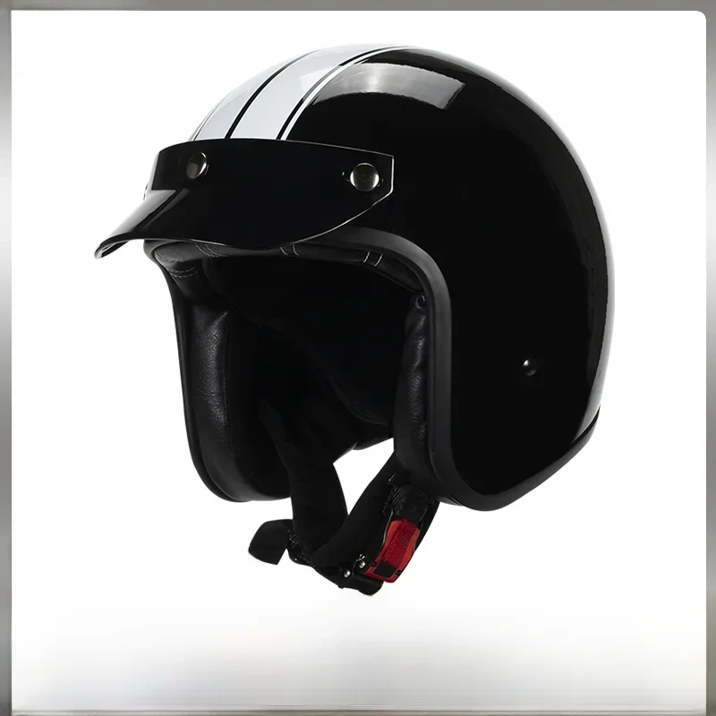 AliExpress - DOT-gecertificeerde vintage design motorhelm voor heren Dames Klassiek retro open gezicht ontwerp Lichtgewicht voor motorcruiser