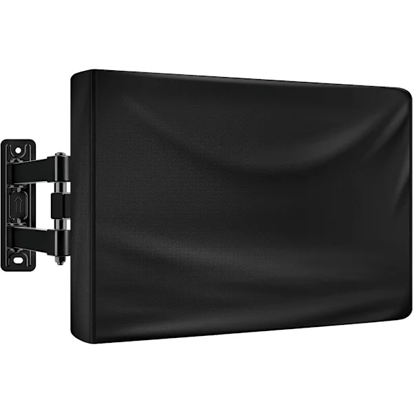 Udendørs TV-cover 55-58 tommer - skærmbeskytter Vandtæt og vejrbestandig flad til brug 210D stof 55,1 x 5,9 35,4 tommer Sort_yu