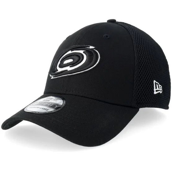 New Era - NHL Schwarz flexfit Cap - Carolina Hurricanes 39THIRTY Eg Neo Black/White Mesh Stretch Fit @ Hatstore
