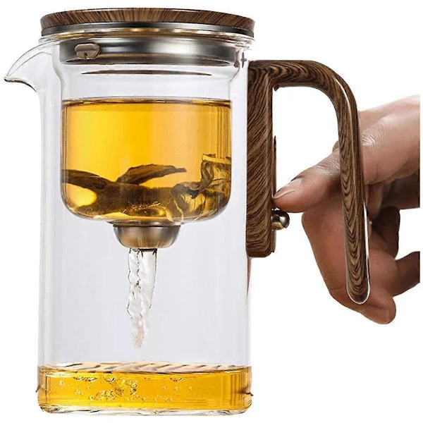 600ml Magisk Tekanna Vattenseparerande Glas Tekanna Magisk Tekanna med Insats Glas Tekanna med Sil