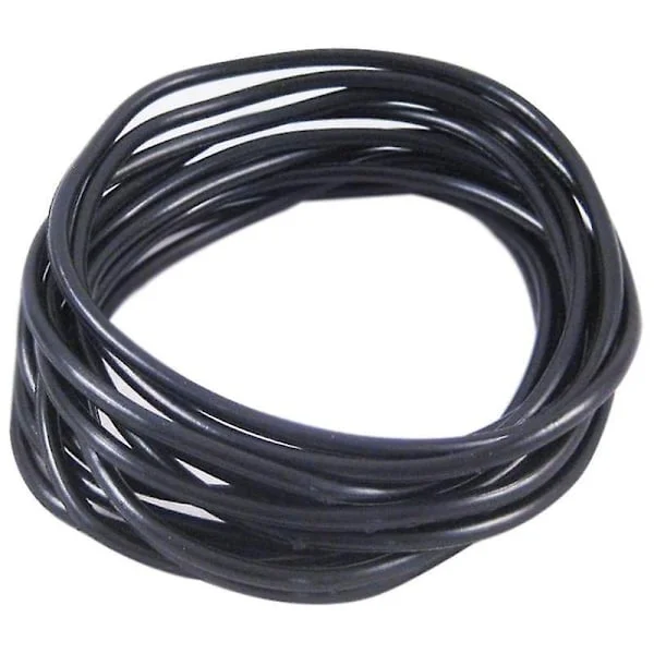 10 st Gummisnoddar Shag Bands Armband Gummiband Jelly Svarta Armringar