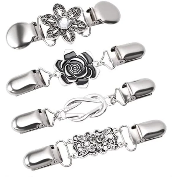 Vintage Cardigan Clips, Sweater Clips, Shawl Clips for Women and Girls, Waist Clips for Knitted Shawls, Sweaters, Cardigans and Scarves